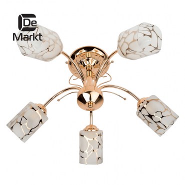 Люстра потолочная DeMarkt 638010105 Олимпия 5x60W E14